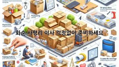 화순 사평리 이사, 걱정없이 준비하세요!